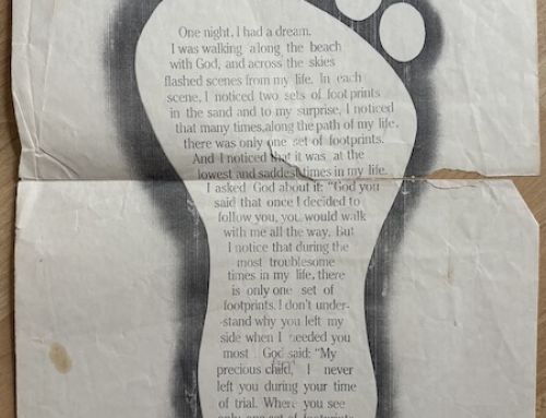 The Story of Footprints In The Sand Poem