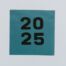 A piece of paper with the number twenty five printed on it